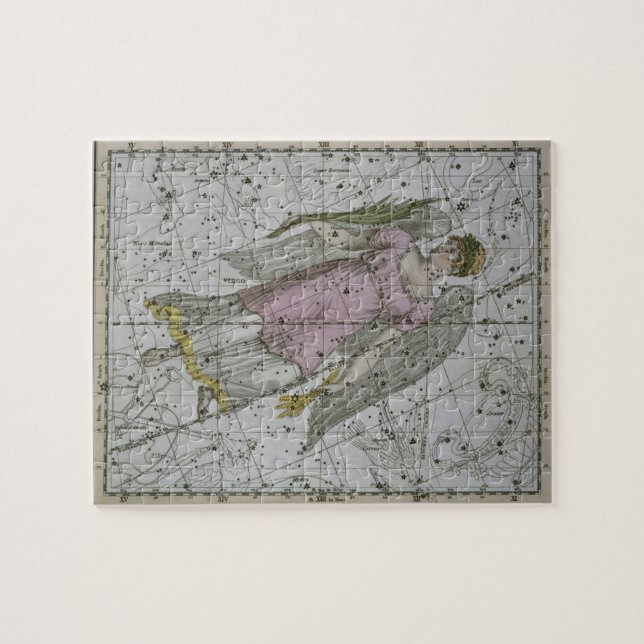 Puzzle Vierge, "d'un atlas céleste", pub. en 1822 (col (Horizontal)