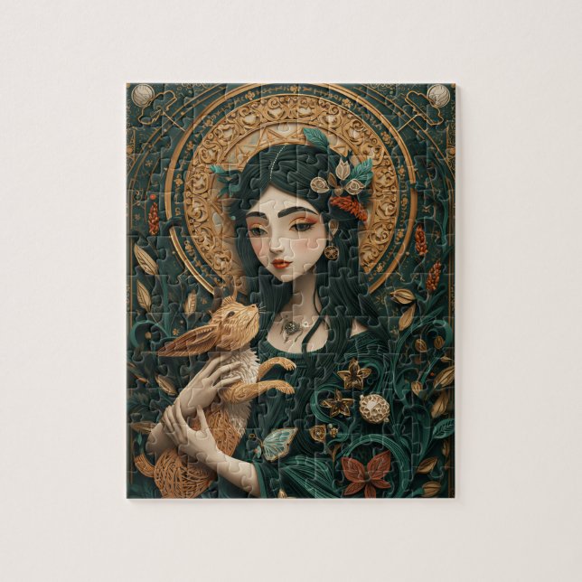 Puzzle Vierge La Vierge Papiers Quilling  (Vertical)