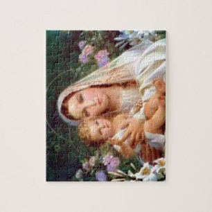 Puzzle Vierge Marie béni et enfant Jésus de nourrisson