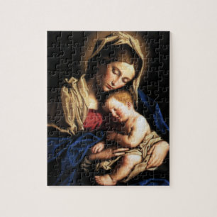 Puzzle Vierge Marie béni et enfant Jésus de nourrisson
