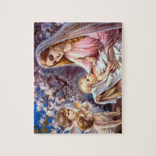 Puzzle Vierge Marie béni et enfant Jésus de nourrisson