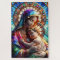 Vierge Marie et Bébé Jésus Vitrail