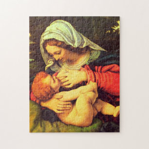 Puzzle Vierge Marie et enfant par Andrea Solario