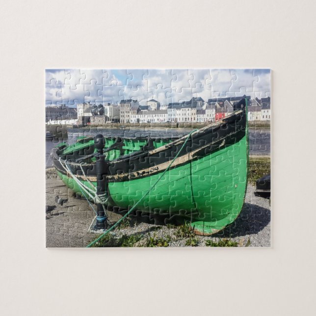 Puzzle Vieux bateau de pêche Galway Irlande. (Horizontal)