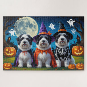 Puzzle Vieux bergers anglais Citrouille Halloween Funny
