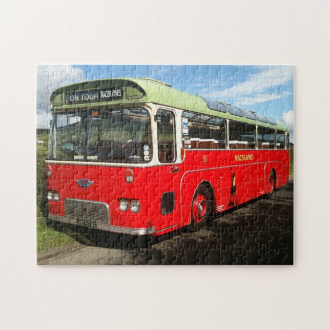 Puzzle Vieux bus de Macbraynes sur l'île de Bute Jigsaw P (Horizontal)