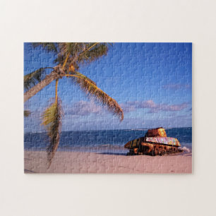 Puzzle Vieux char de guerre militaire Porto Rico.