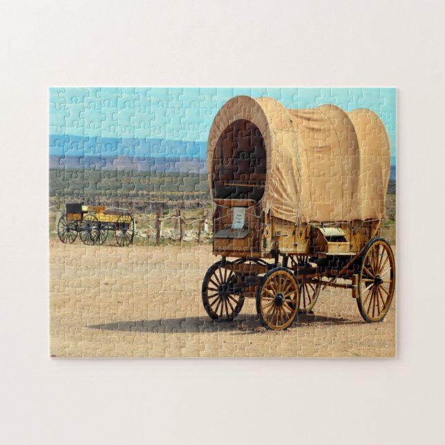 Puzzle Vieux chariot de cow-boy Arizona. (Horizontal)