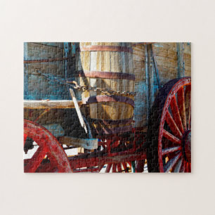 Puzzle Vieux Chariot en Bois Californie.