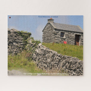 Puzzle Vieux Cottage et Murs de Pierre Galway Irlande. Ji