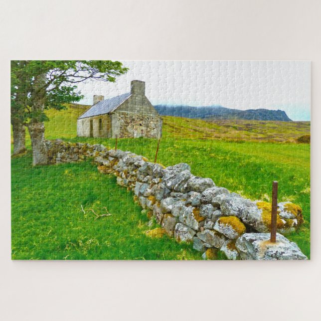 Puzzle Vieux cottage irlandais Galway Irlande. (Horizontal)
