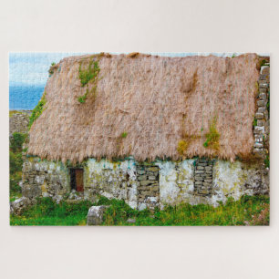 Puzzle Vieux cottage irlandais Galway Irlande.