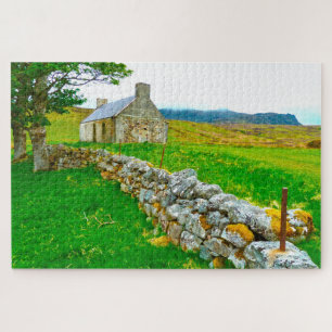 Puzzle Vieux cottage irlandais Galway Irlande.