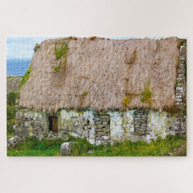 Puzzle Vieux cottage irlandais Galway Irlande. (Horizontal)