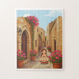 Puzzle Vieux endroit et une petite fille