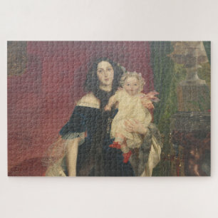 Puzzle Vieux Maîtres Peinture Femme tenant bébé Jigsaw Pu