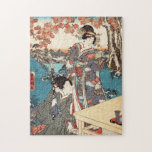 Puzzle vieux parchemin vintage japonais Cool ukiyo-e geis<br><div class="desc">Jigsaw,  jigsaw,  jigsaw,  vieux jeu de caractères vintage japonais Cool</div>