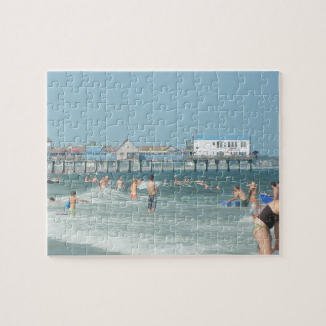 Puzzle Vieux pilier de plage de verger (Horizontal)