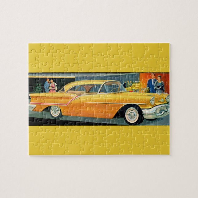 Puzzle Vieux Rocket 88 Oldsmobile doré des années 1950 (Horizontal)