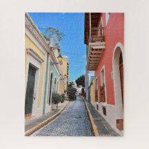 Vieux San Juan Colorful Street Photographie de voy