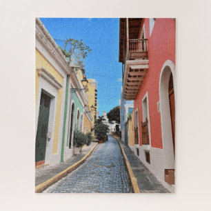 Puzzle Vieux San Juan Colorful Street Photographie de voy