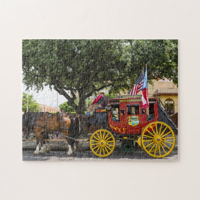 Puzzle Vieux Stagecoach Texas. (Horizontal)