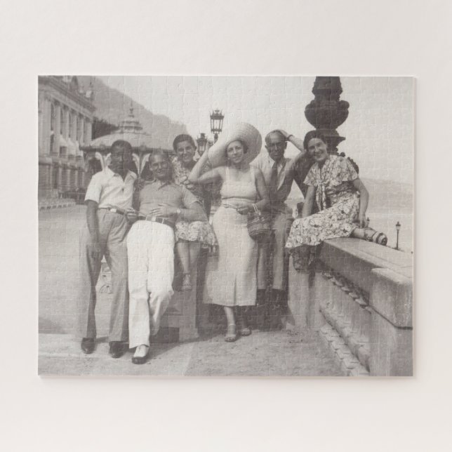 Puzzle Vieux voyage photo de la Côte d'Azur des années 19 (Horizontal)