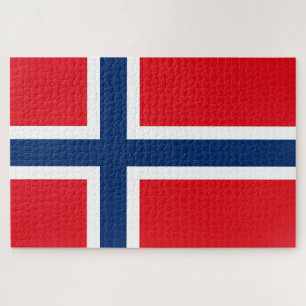 Puzzle Viking Norvège nordique Drapeau norvégien/rouge/bl