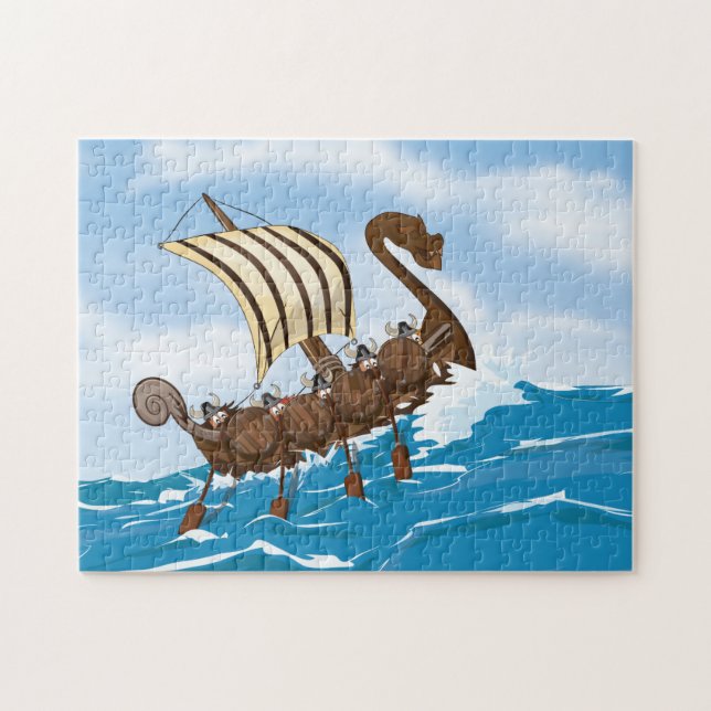 Puzzle Viking Ship (Horizontal)
