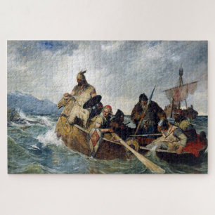Puzzle Vikings norvégiens débarquent en Islande année 872
