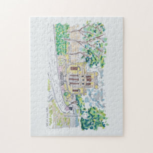 Puzzle Villa Historique Jaune