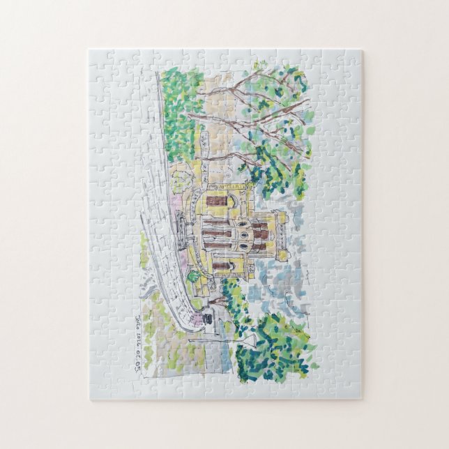 Puzzle Villa Historique Jaune (Vertical)