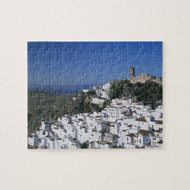 Puzzle Village blanc de Casares, Andalousie, Espagne 2 (Horizontal)