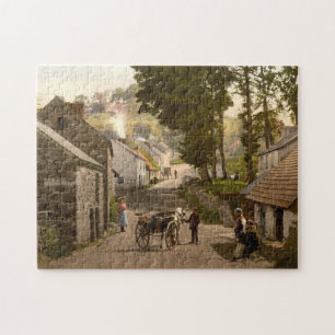 Puzzle Village de Glenoe, comté Antrim, Irlande du Nord