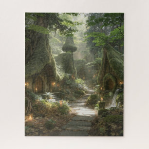 Puzzle Village de la Forêt Fantaisiste