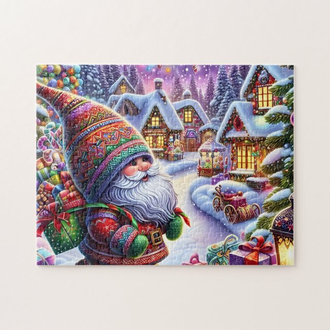 Puzzle Village de lutins de Noël (Horizontal)