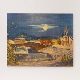 Puzzle Village d'hiver, par Gary Poling