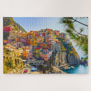 Puzzle Village italien paisible en bord de mer