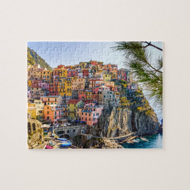 Puzzle Village pittoresque, Cinque Terre, Ligurie, Italie (Horizontal)