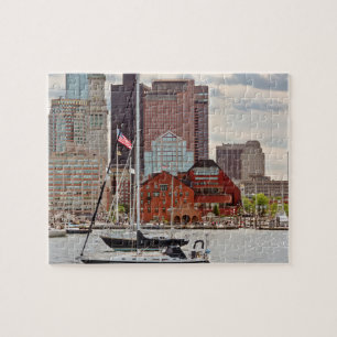 Puzzle Ville - Boston Ma - Promenade du front de mer sur