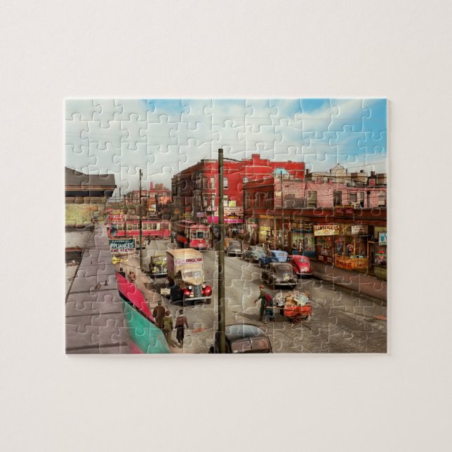 Puzzle Ville - Chicago - Miracle Ham and Hamburgers 1941 (Horizontal)