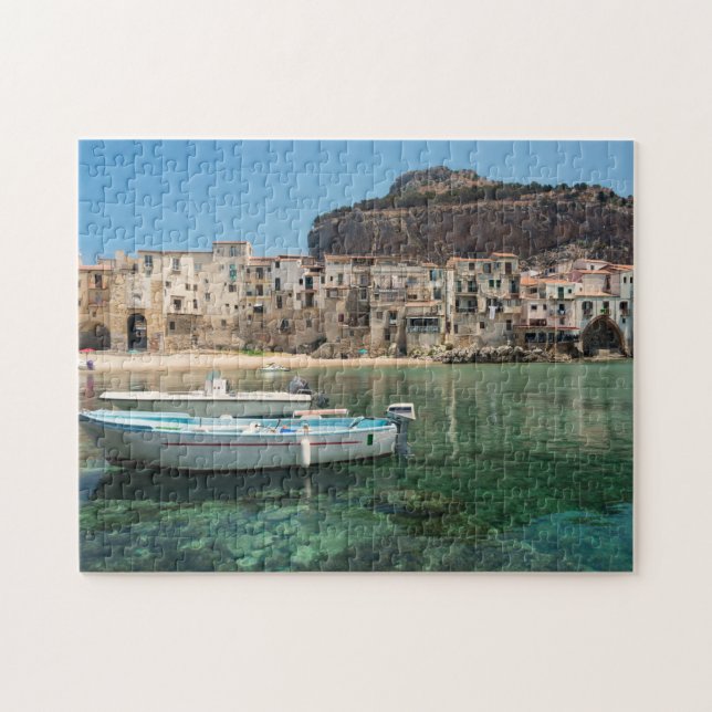 Puzzle Ville de Cefalu en Sicile (Horizontal)