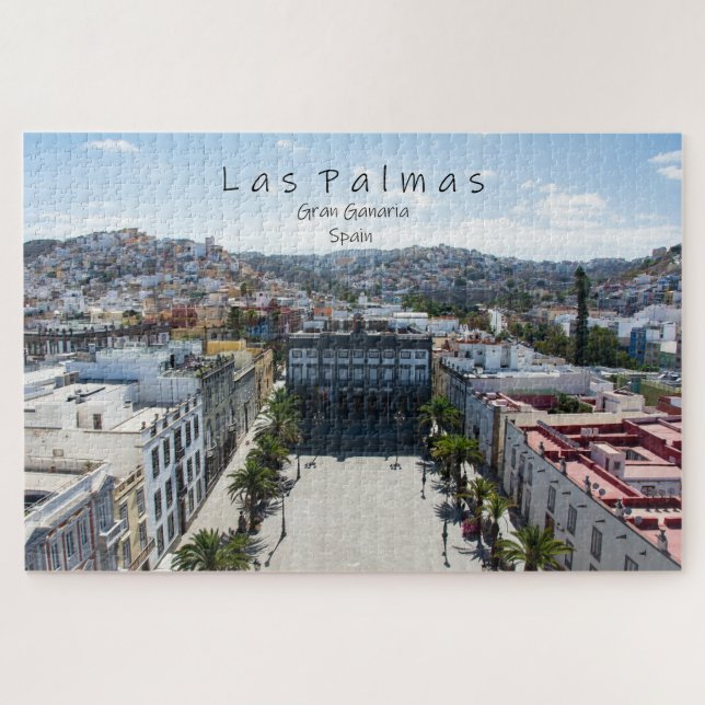 Puzzle Ville de Las Palmas en Espagne (Horizontal)