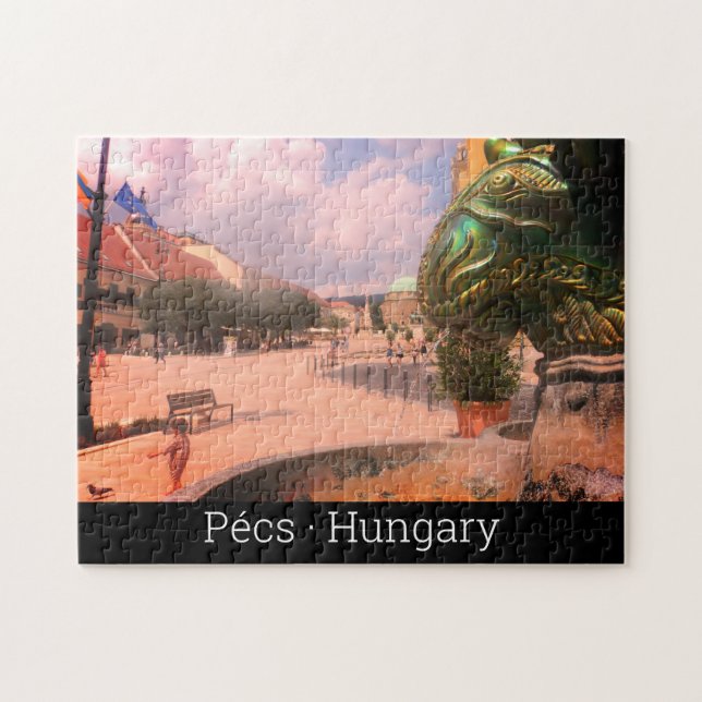 Puzzle Ville de Pecs - Hongrie (Horizontal)