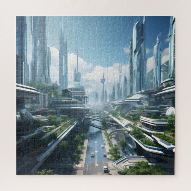 Puzzle Ville du futur (Vertical)