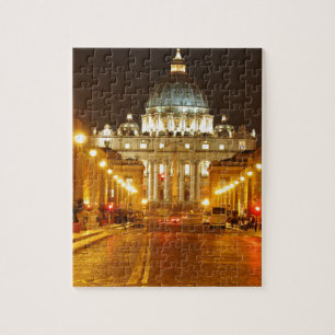 Puzzle Ville du Vatican, Rome, Italie la nuit