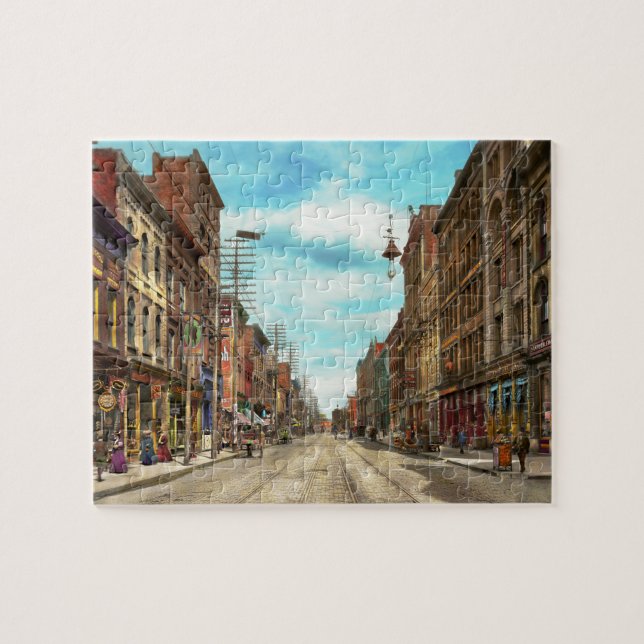 Puzzle Ville - Knoxville TN - Rue Gay 1903 (Horizontal)