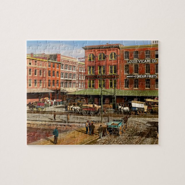 Puzzle Ville MD - Pratt St - Importateurs de fruits 1906  (Horizontal)