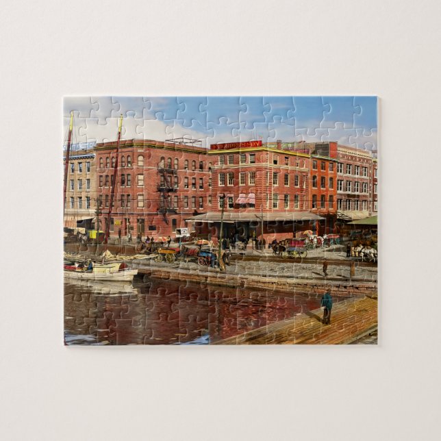 Puzzle Ville - MD - Pratt St - Le quartier d'affaires 190 (Horizontal)