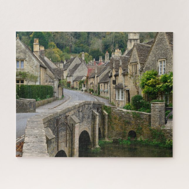 Puzzle Ville pittoresque de Castle Combe en anglais Cotsw (Horizontal)